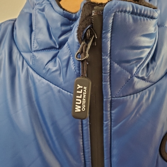 Wuxly (Wully) Quilted Puffer Blue Eagle Vest Size Large - Picture 5 of 12